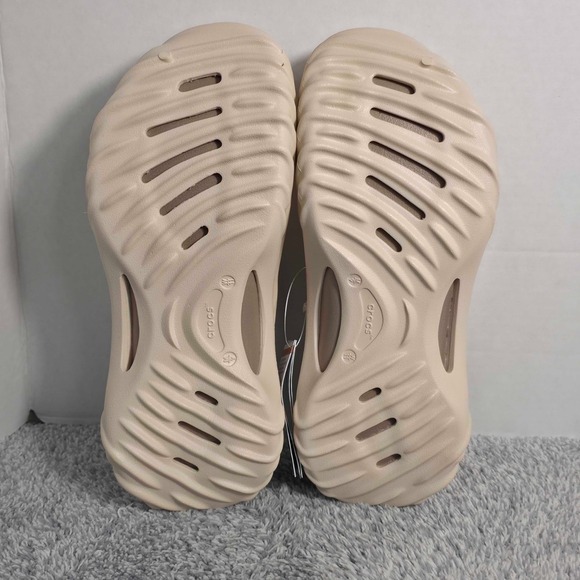 Crocs‎ Echo Wave Clogs Mens 9 Womens 11 Almond Tint 210521-0LL Slip-On Shoes NEW main image 9